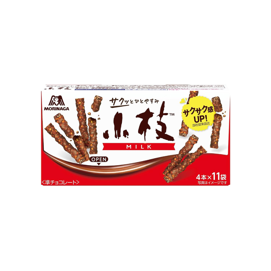 Palitos de Chocolate Leche Y Almendra Morinaga 64,9 Gr 44 Unid. - Kenko Foods