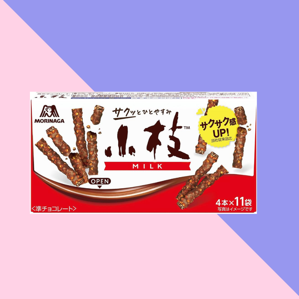 Palitos de Chocolate Leche Y Almendra Morinaga 64,9 Gr 44 Unid. - Kenko Foods
