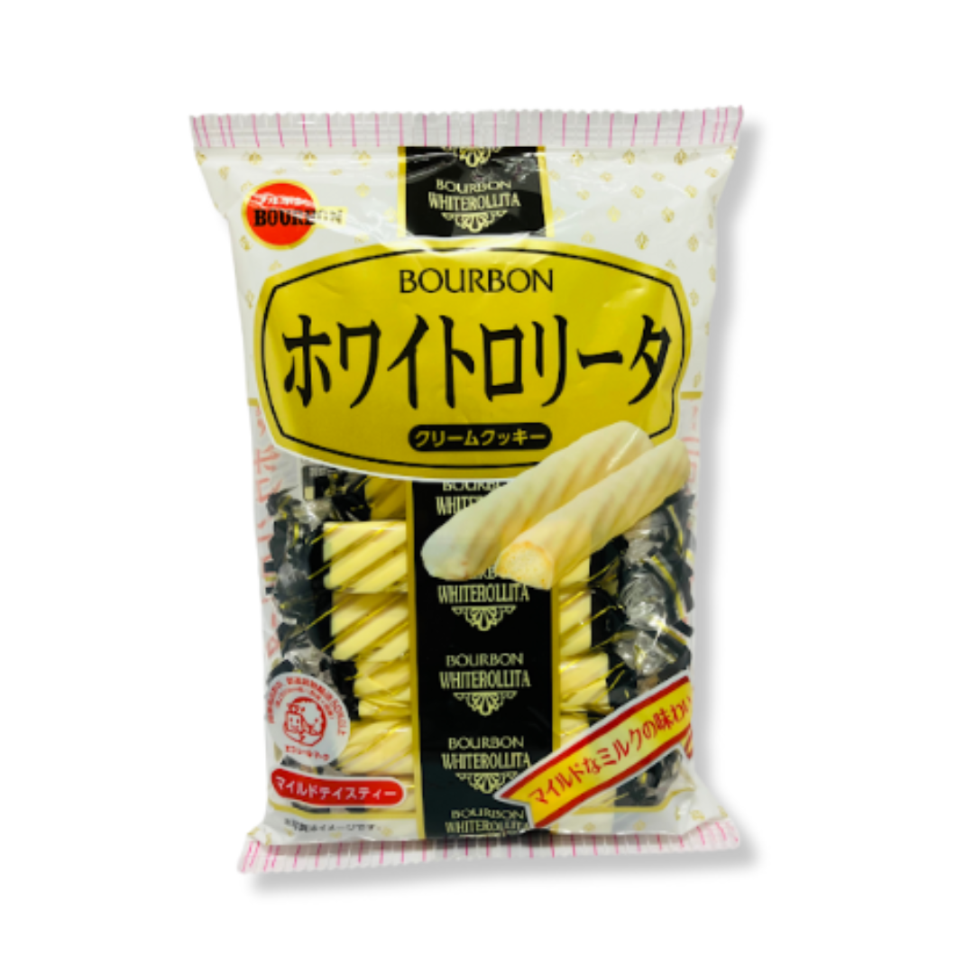 Galletas Blandas Rollitas Blancas Bourbon 98 Gr 12 Unid.