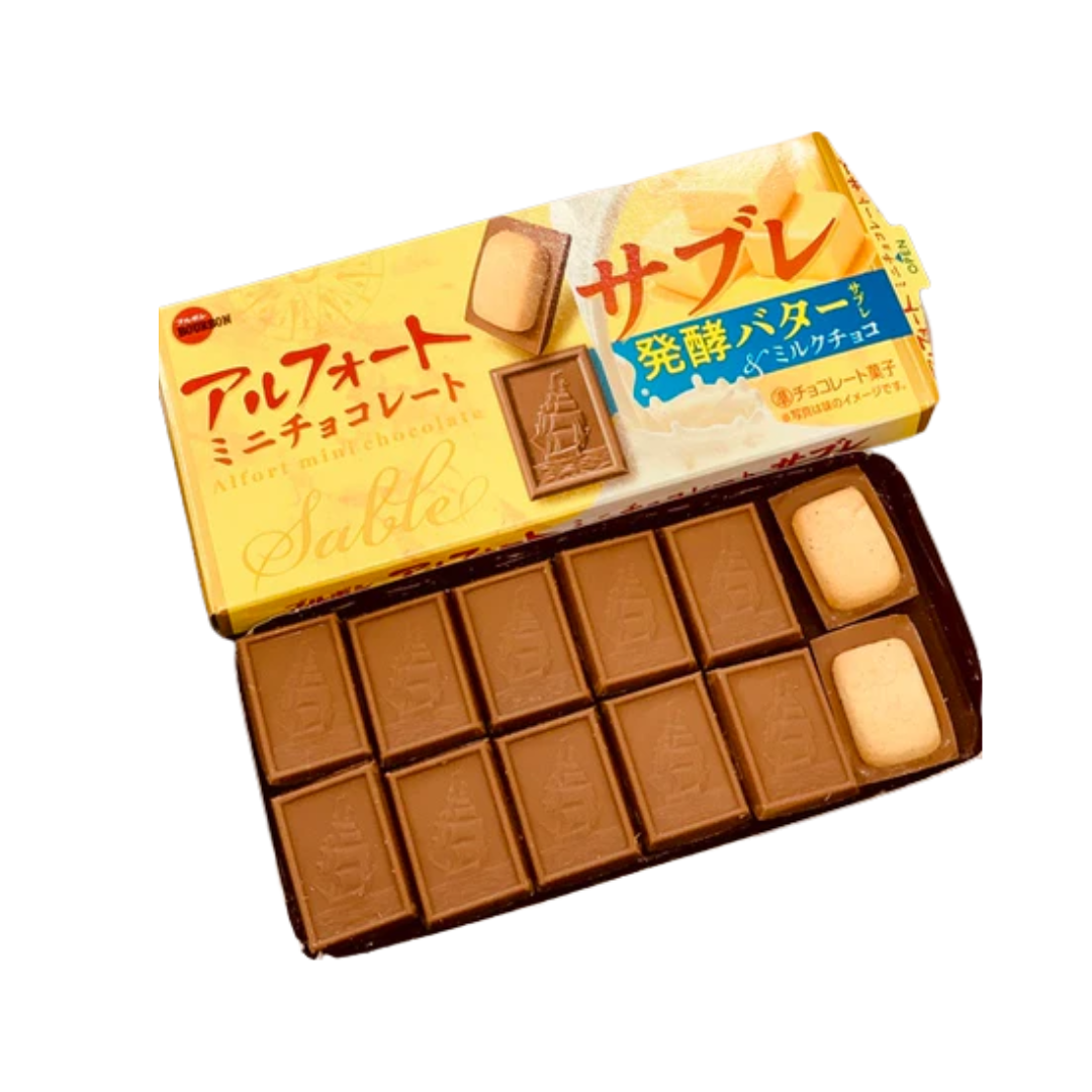 Galletas Mini Alfort Chocolate Mantequilla Bourbon 50 Gr
