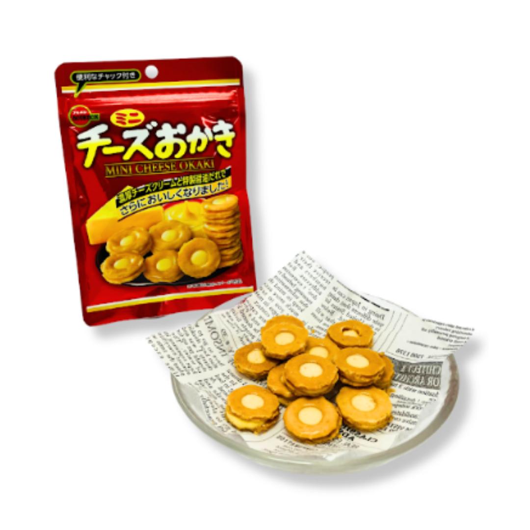 Galletas Arroz Mini Okaki Queso Bourbon 28 Gr