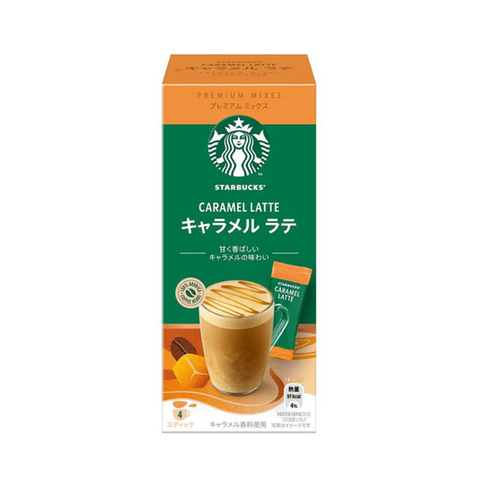 Café Instantáneo Premium Mix Caramelo Latte Starbucks 92 Gr 4 Unid.