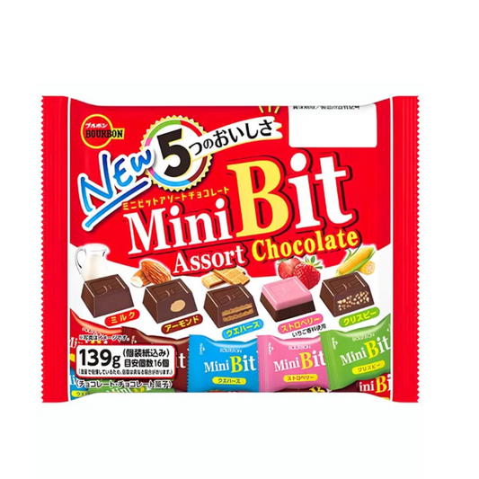 Chocolates Mini Bit Surtidos Bourbon 139 Gr 5 Unid.