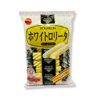 Galletas Blandas Rollitas Blancas Bourbon 98 Gr 12 Unid.