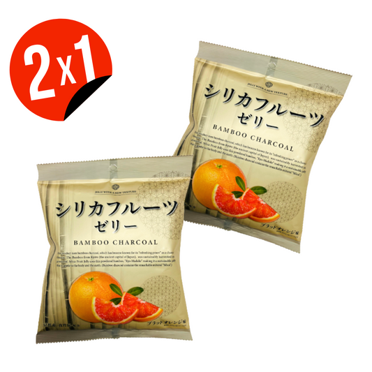 Pack 2x1 Gelatina Frutas Sílice Naranja 80 Gr